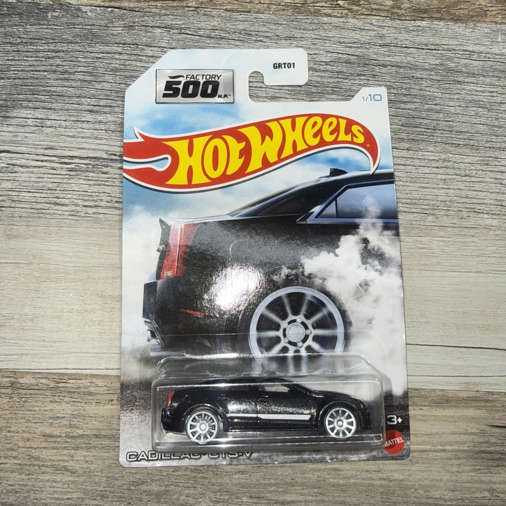 2021 Hot Wheels Factory 500 HP Walmart Exclusive CADILLAC CTS-V CTSV Black 1/10